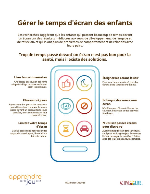 Gérer le temps d&rsquo;écran des enfants