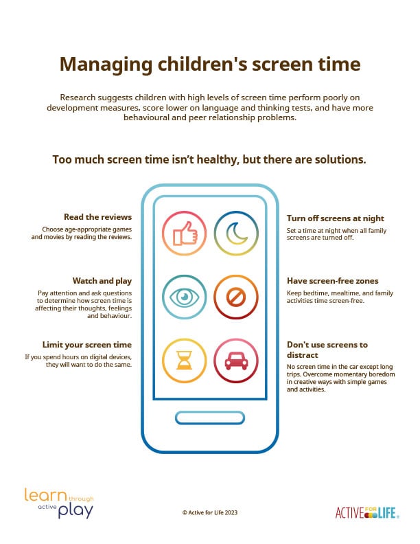 Managing children’s screen time