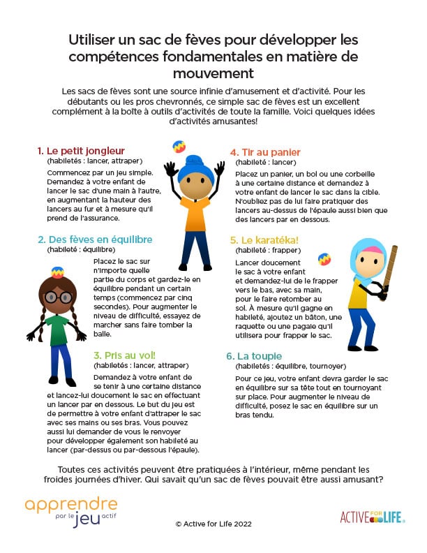 Sac de fèves amusant